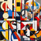 Hard Edge Bold Contrast Composition - Dynamic Abstract Art for Contemporary Creative Spaces 4