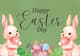 Multi Color Illustrated Happy Easter Greeting - Vibrant Easter Card Design for Festive Personal & Business Celebrations 4