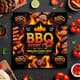 BBQ Event Flyer & Poster Template - Grilled Food Fest Theme - Editable Marketing Design for Food Events and Promotions 4
