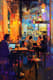 Lively Café Scene Digital Artwork - Vibrant Digital Painting for Creatives and Storytellers 1