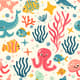25 Coral Reef Friends Patterns - Vibrant Aqua Marine & Sea Designs for Creative Print and Digital Projects 5