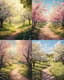Spring Forest Path - Serene Landscape Art for Tranquil Nature Decor and Creative Spaces 4