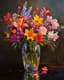 Floral Bouquet Oil - Vibrant Oil Painting for Artistic Expression and Elegant Décor 5