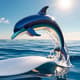 3D Dolphin Figurine - Detailed 3D Printable Model for Creative Designers and Hobbyists 3