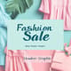 Fashion Sale Blog Header Graphic - Sleek Gridline Social Media Template for Stylish Brand Promotion 4