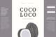 Coconut Water Label Green & Brown - Premium Food & Drink Packaging Template for Commercial Branding and Marketing 4