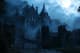 Ravencrest Manor Hilltop Estate of Shadows - Gothic Environment Art for Atmospheric Game and Film Scenes 1