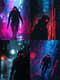 Cybernetic Assassin in Motion - Cyberpunk Illustration - Futuristic Sci-Fi Vector Art for Creative Projects and Branding 5