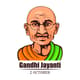 Gandhi Jayanti Poster - Mahatma Gandhi Face Illustration - Inspirational Event Poster for Cultural Celebrations and Social Campaigns 6