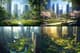 City Park Oasis - Serene Urban Landscape Art for Modern Spaces and Creative Decor 6
