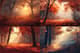 Misty Autumn Morning - Serene Landscape Art for Creative Decor and Ambient Designs 3