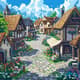Medieval Village Pixel Art with Streets - Vibrant Pixel Landscapes for Game Developers and Digital Creators 6