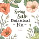 Spring Sale Botanical - Pinterest Pin - Trendy Botanical Pinterest Pin Templates for Engaging Spring Sale Campaigns 5