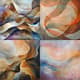 Lyrical Abstract Soft Undulating Forms - Elegant Abstract Art for Creative Spaces and Visual Storytelling 4