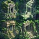 Lush Jungle Temple Pixel Artwork - Isometric Pixel Art for Game Developers and Digital Creators 4