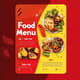 Food Menu Ad - Yellow Red FB Style - Vibrant SocialReach Facebook Post Template for Engaging Food Promotions 3