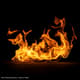 Dark Flame Dance - Isolated Fire on Black - Cinematic Motion Graphics Overlay for Dynamic Video Projects 4