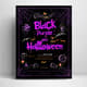 SpookNote Studio Black Purple Dark and Trendy Halloween Flyer - Modern Halloween Invitation Template for Creative Events and Social Engagements 5