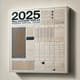 2025 Wall Calendar Template - Modern Vertical Design - Sleek Editable Calendar for Efficient Planning and Stylish Organization 1