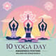 10 Yoga Day Awareness Posters - Wellness PSD Design Bundle - Serene Wellness Posters for Mindful Marketing and Holistic Campaigns 4