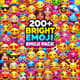 200+ Bright Emoji Pack - Vibrant and Expressive Emoji Set for Digital Communication and Creative Projects 2025 5