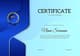 Elegant Achievement Certificate Dark Blue Gold - Premium Editable Templates for Professional Education and Training Recognition 4