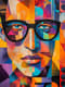 Culturally Influenced Contemporary Male Portrait - Modern Portrait Art for Creative Projects and Personal Branding 6