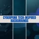 Cyberpunk Tech-Inspired Backgrounds - Futuristic Textured Backdrops for Digital Creatives and Visual Storytellers 4
