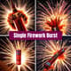 Single Firework Burst - Cinematic Stock Video for Holiday & Event Celebrations 4