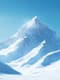 Snowy Mountain Peak at Dusk - Winter Landscape Art - Serene Nature Wall Art for Cozy Home and Office Décor 1
