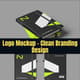 Logo Mockup Clean Branding Design - Sleek, Minimalist Presentation for Professional Brand Identity 4