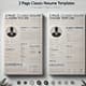 2 Page Classic Resume Templates - Timeless Professional CV Designs for Career Success and Business Impressions 4