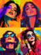Bold Pop Art Portrait of a Young Woman - Contemporary Vibrant Portrait Art for Modern Creative Projects 4