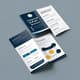 Corporate Trifold Brochure - Business Template - Sleek Professional Marketing Design for Impactful Brand Presentation 1