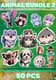 50+ Woodland Crew Animal Pack - Charming Nature-Inspired Stickers for Creators and Crafters 3