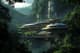 Xenothorp Research Hub Jungle Tech Outpost - Futuristic Sci-Fi Digital Environment Art for Immersive Worldbuilding and Game Design 6