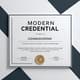 Modern Credential Sleek Certificate Design - Professional Credential Template for Education and Corporate Achievements 1