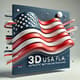 3D USA Flag Wave - Patriotic Motion Background - Cinematic 3D Patriotic Motion Graphics for Dynamic Video Projects 6