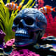 Skull Aquarium Decor - Detailed 3D Printable Skull Model for Unique Aquarium Enhancement and Creative Projects 4