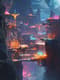 Alien Cityscape - Futuristic Sci-Fi Digital Art for Visionary Creators and Space-Themed Projects 6