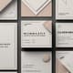Minimal Stylish Business Card Templates - Clean Design Set - Professional Editable Cards for Modern Business Branding and Networking 4