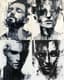 Monochrome Abstract Male Portrait Design - Contemporary Minimalist Portrait Art for Creative Professionals and Decor 4