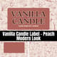 Vanilla Candle Label Peach Modern Look - Elegant Retail Label Templates for Brands and Packaging Design 5