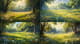 Lush Spring Meadow - Serene Landscape Art for Tranquil Outdoor Ambiance and Creative Projects 3