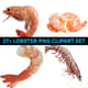 27+ Lobster PNG Clipart Set - Vibrant Animal Illustrations for Creative Projects and Wildlife Designs 3