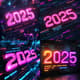 Futuristic Neon Numbers - 2025 Glow Digit Reveal - Cinematic Motion Graphics for Dynamic Text Animations and Modern Video Projects 3