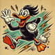 Daffy Duck Cartoon Collection - Editable Cartoon Illustrations for Fun, Playful Designs and Creative Projects 1