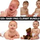 125+ Baby PNG Clipart Bundle - Adorable, Versatile Baby Characters for Creative Designs and Personal & Commercial Use 1