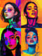 Bold Pop Art Portrait of a Young Woman - Contemporary Vibrant Portrait Art for Modern Creative Projects 3