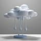 Floating Cloud Abstract Sculpture - Contemporary 3D Printable Art for Designers and Creators 4